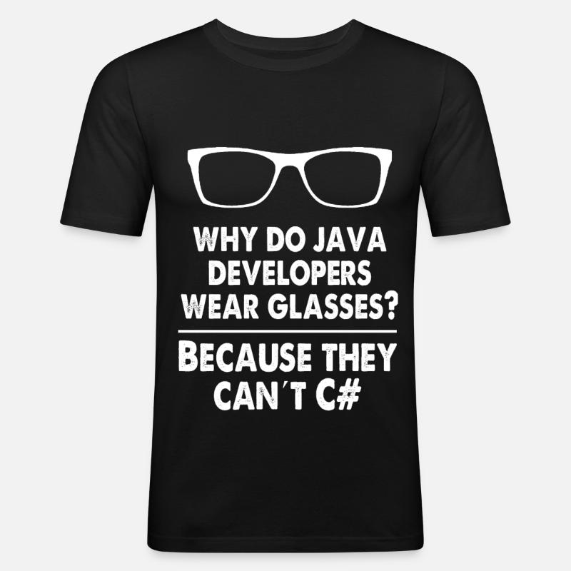 Developer Java - Men's Slim Fit T-Shirt - black