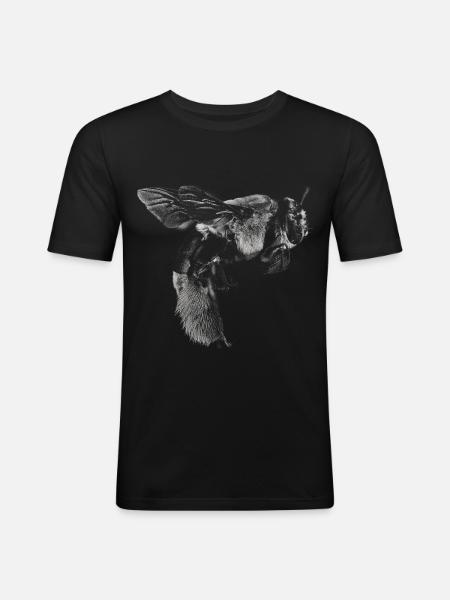 Conception d'abeilles abeilles - T-shirt près du corps Homme - noir