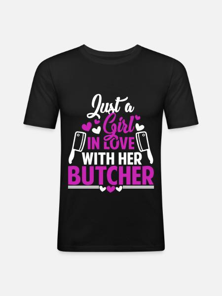 Metzger - Männer Slim Fit T-Shirt - Schwarz