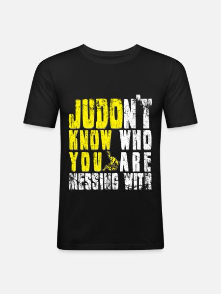 judo - Men's Slim Fit T-Shirt - black