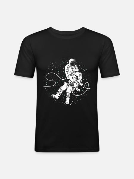 Bjj drôle - T-shirt près du corps Homme - noir