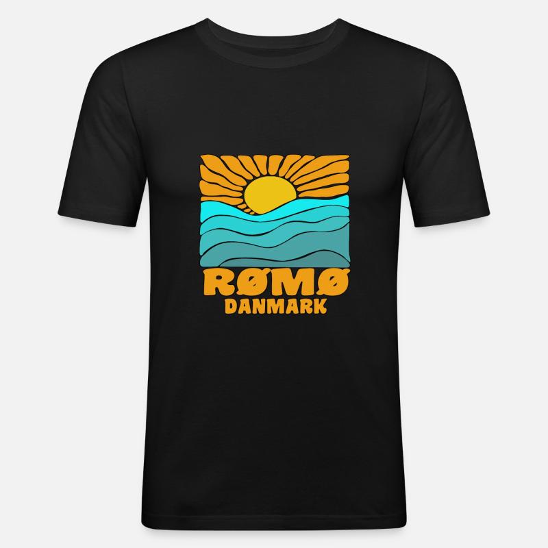 Romo Römo - Men's Slim Fit T-Shirt - black