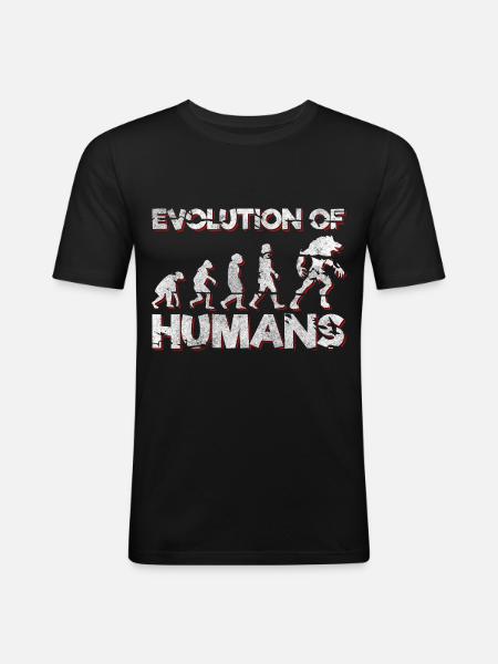 Monster Figure Cute - Men's Slim Fit T-Shirt - black