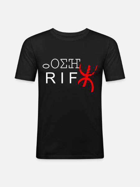 Le Rif - T-shirt près du corps Homme - noir