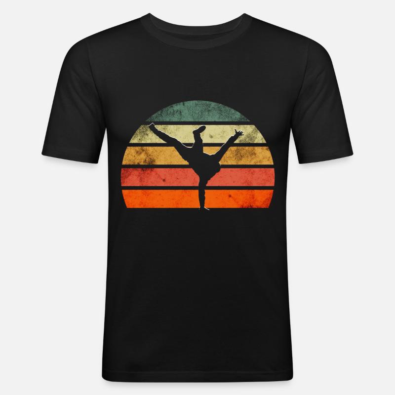Breakdancing Breakdance Dancing - Men's Slim Fit T-Shirt - black