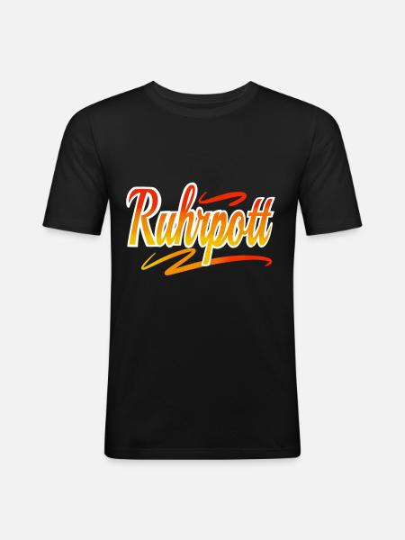 Ruhrpott - Men's Slim Fit T-Shirt - black