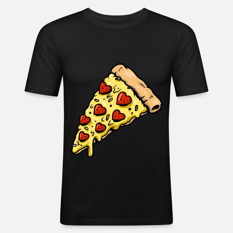 Neu - Männer Slim Fit T-Shirt - Schwarz