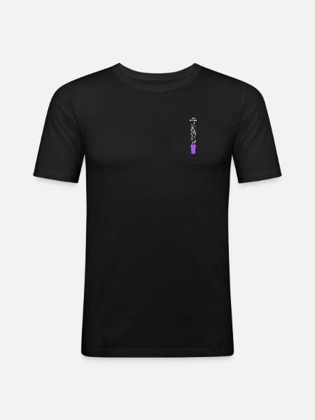 i love recycling - Men's Slim Fit T-Shirt - black