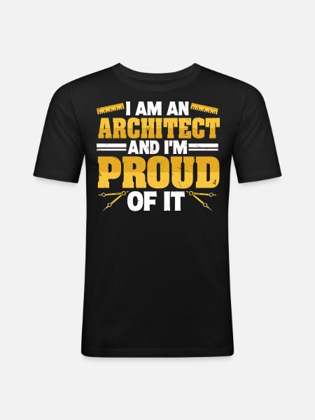 Architect - Men's Slim Fit T-Shirt - black