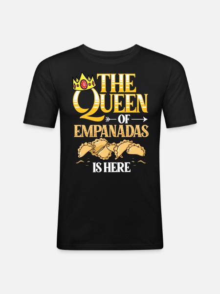 Empanada Argentina Dumpling Spain - Men's Slim Fit T-Shirt - black
