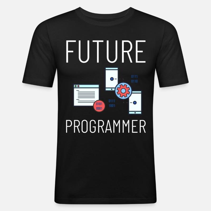 Programmierer Programmieren Computerentwickler Pc - Männer Slim Fit T-Shirt - Schwarz