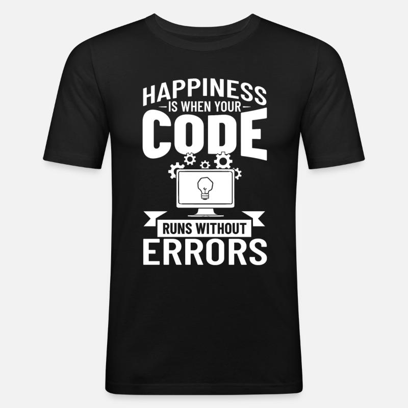 Software Entwicklung Softwareentwickler Entwickler - Männer Slim Fit T-Shirt - Schwarz