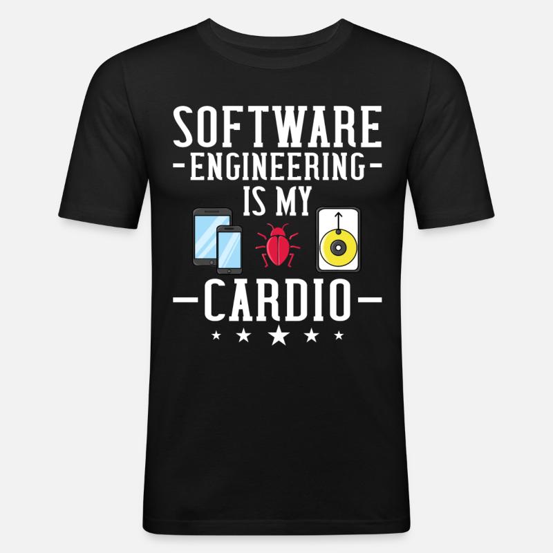 Software Engineering Software Engineering Engineer - Men's Slim Fit T-Shirt - black