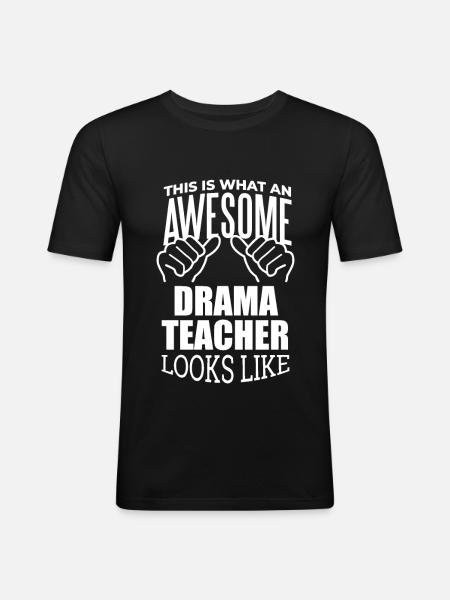 Drama Drama Drama - Men's Slim Fit T-Shirt - black