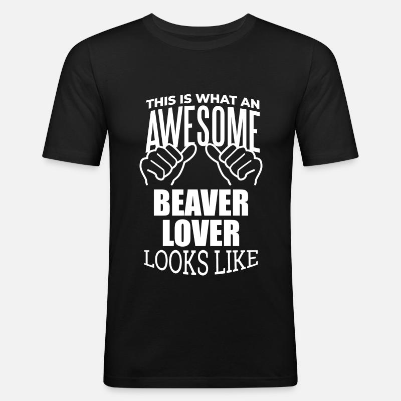 Bieber - Männer Slim Fit T-Shirt - Schwarz