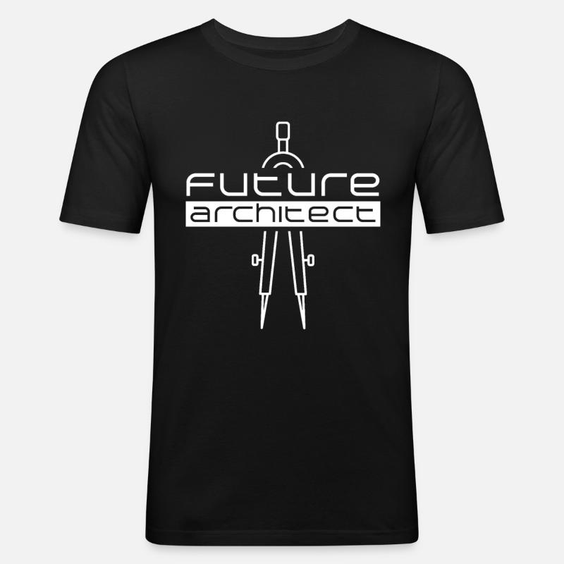 Futur architecte architecte architecte - T-shirt près du corps Homme - noir