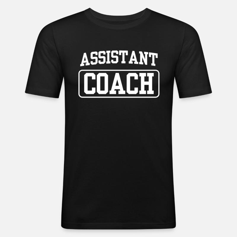 Assistenztrainer Assistent Coach Trainerassistent - Männer Slim Fit T-Shirt - Schwarz