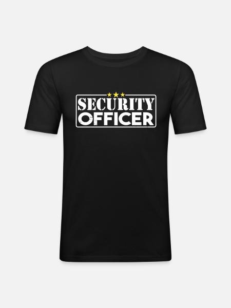 Security Guard Security Security - Men's Slim Fit T-Shirt - black