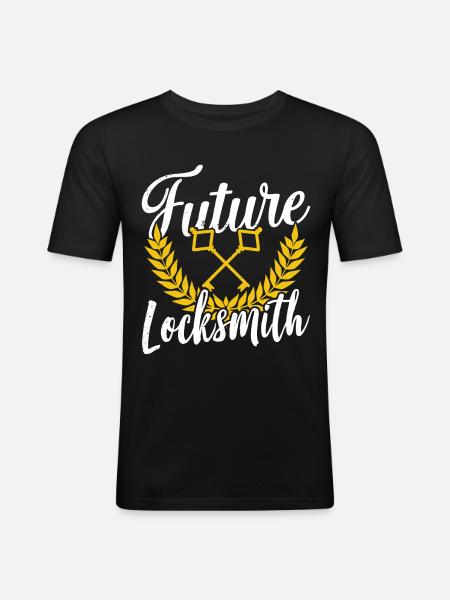 Future Locksmith Locksmith Locksmith - Men's Slim Fit T-Shirt - black