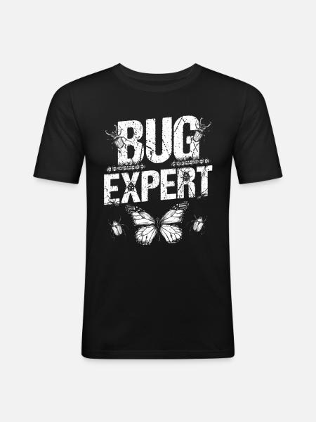 Insect Expert Entomologist Entomology Profession - Men's Slim Fit T-Shirt - black
