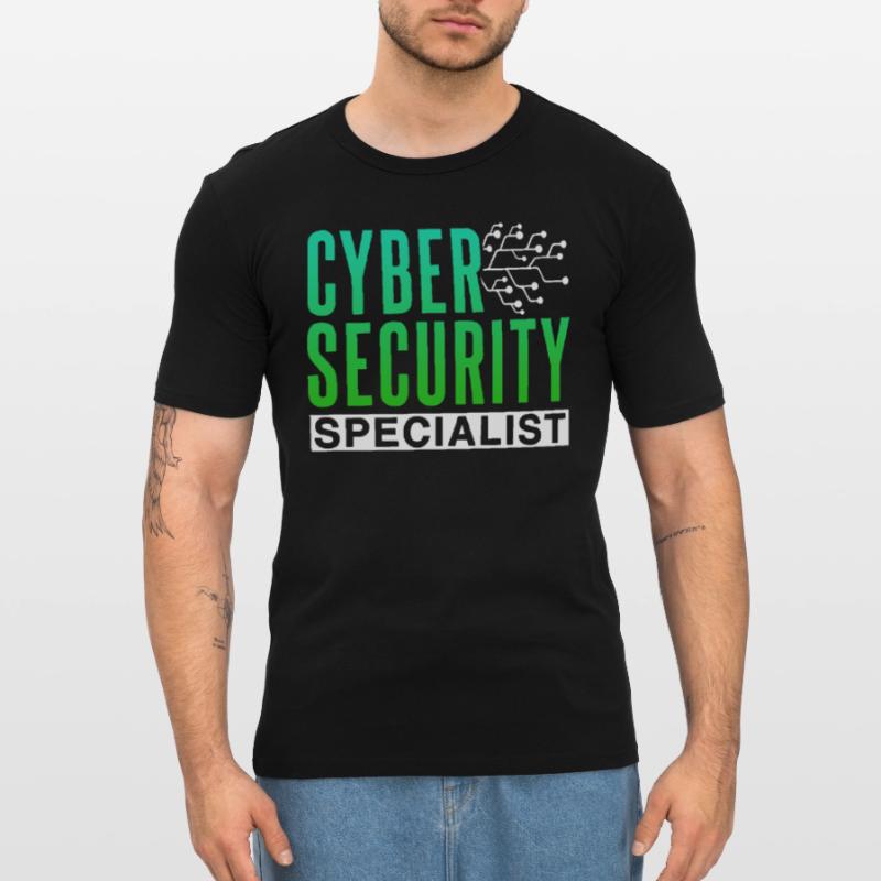 Cybersecurity Specialist Hack Hacker IT Security Men's Slim Fit T-Shirt