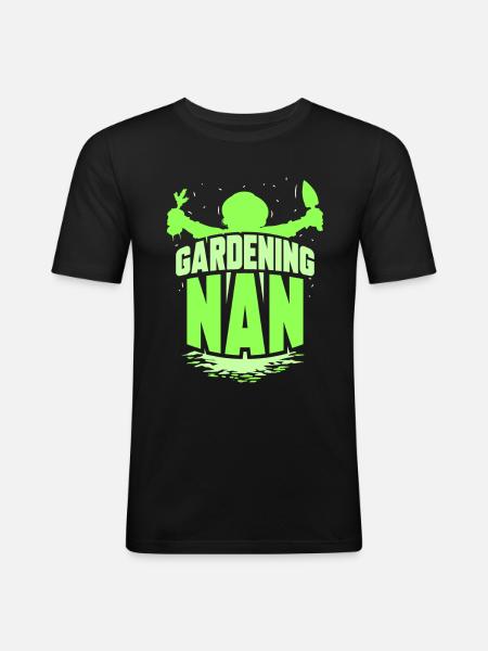 Gartenarbeit Großmutter Garten Oma Gärtnerin - Männer Slim Fit T-Shirt - Schwarz