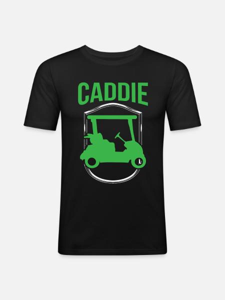 Caddie Profession Golfer Golf Golf - Men's Slim Fit T-Shirt - black