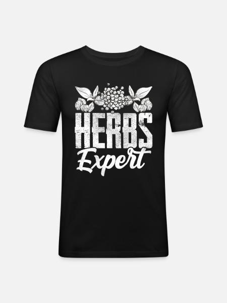 Herb Expert Herb Herb Garden - Men's Slim Fit T-Shirt - black