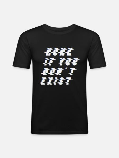 Existentialism philosophy - Men's Slim Fit T-Shirt - black