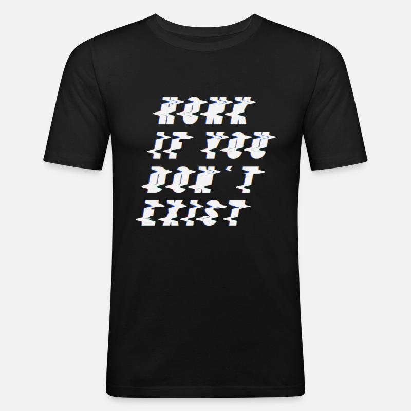 Existentialismus Philosophie - Männer Slim Fit T-Shirt - Schwarz
