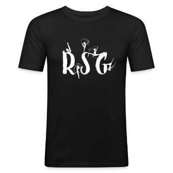 RSG rhythmic gymnastics - Men's Slim Fit T-Shirt - black - Front - Nik (191cm)