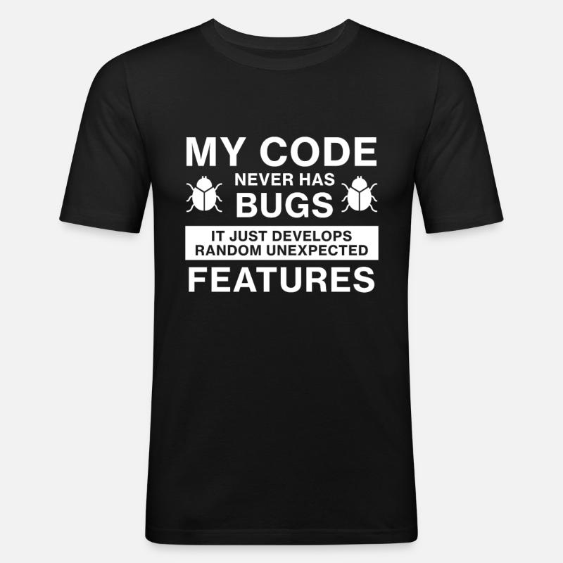 Programmierer Coder Coding - T-shirt près du corps Homme - noir