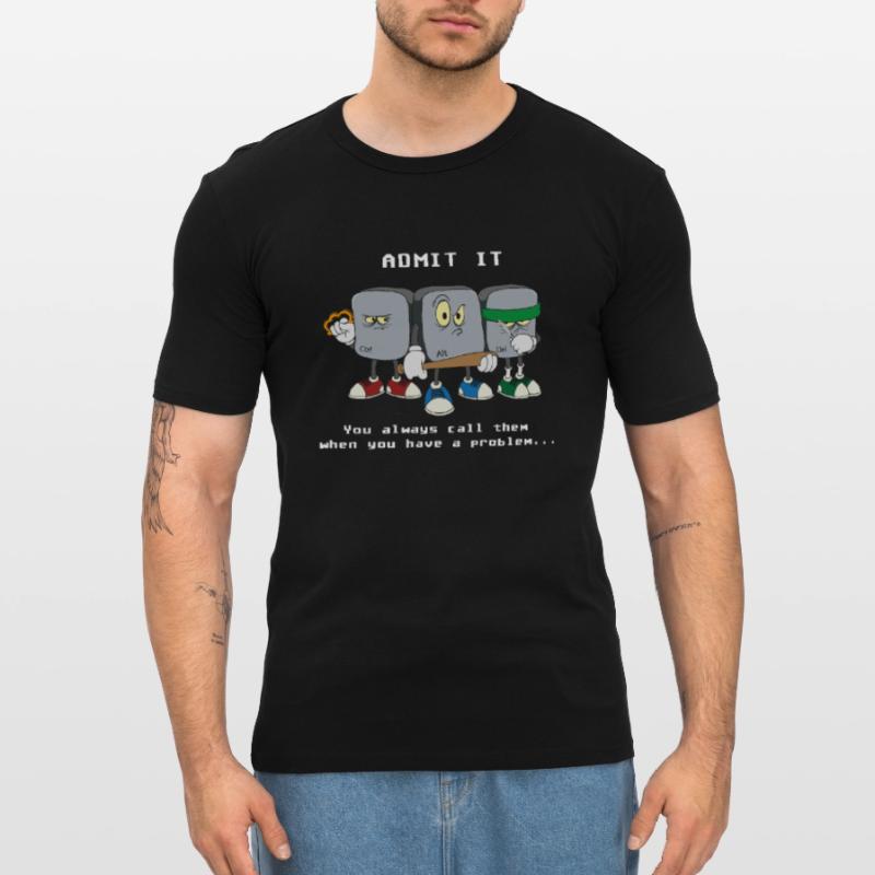Computer Scientist Programmer Ctrl Alt Del Computer Men's Slim Fit T-Shirt
