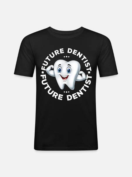 Dentiste Dentiste Dentist - T-shirt près du corps Homme - noir