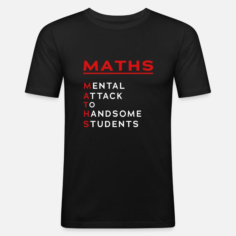 Pi Math Student Mathematician - Men's Slim Fit T-Shirt - black