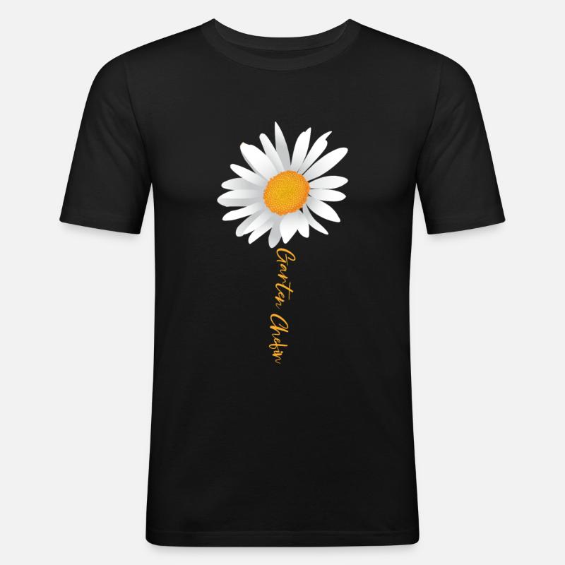Gartenchefin Gärtner - Männer Slim Fit T-Shirt - Schwarz