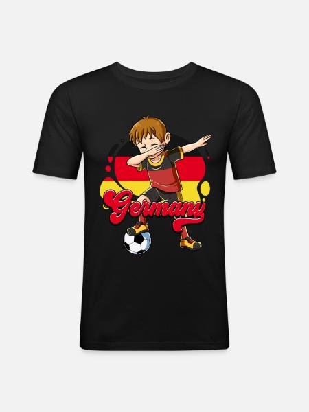 Germany Football - Men's Slim Fit T-Shirt - black
