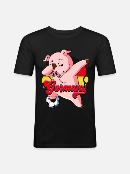Germany Football - Men's Slim Fit T-Shirt - black