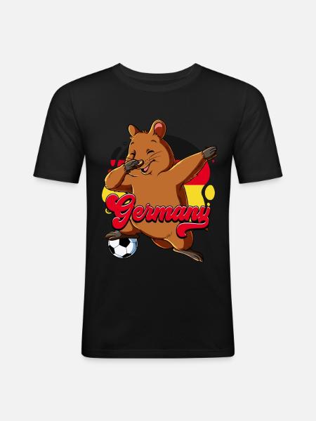 Germany Football - Men's Slim Fit T-Shirt - black