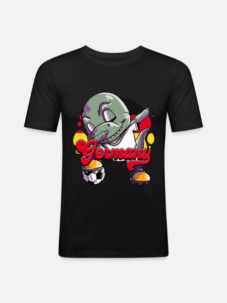Germany Football - Men's Slim Fit T-Shirt - black