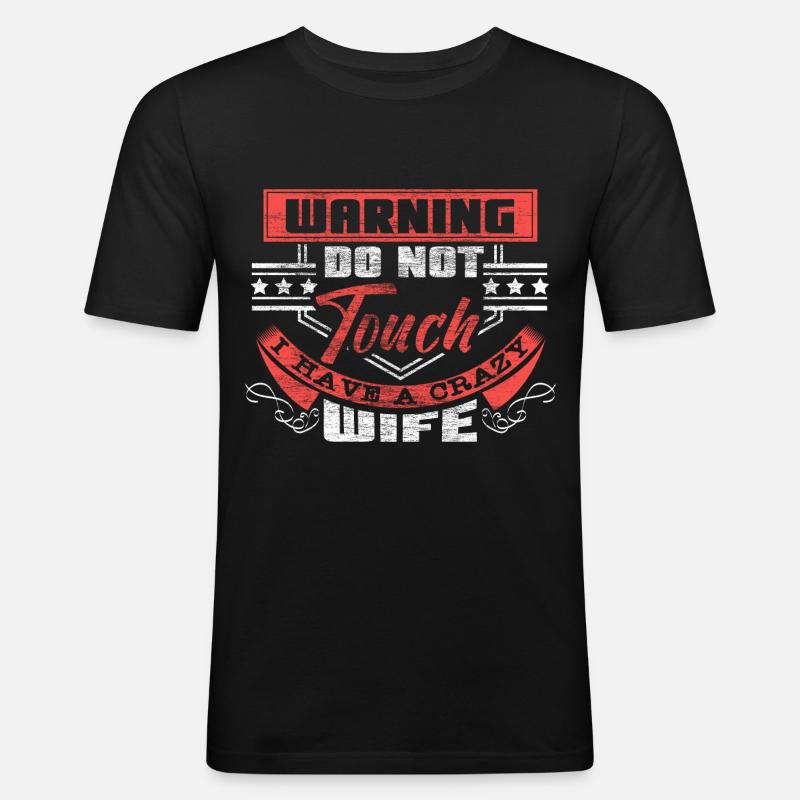 Ehe Verheiratet Ehering Geschenkidee - Männer Slim Fit T-Shirt - Schwarz