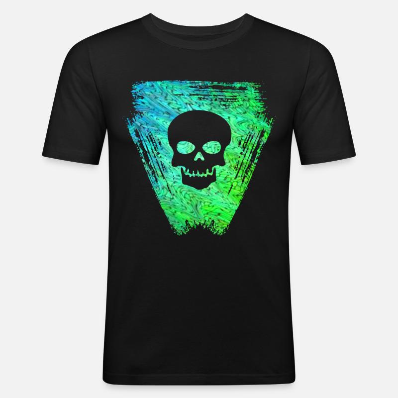 Skull 2 E 5 - Men's Slim Fit T-Shirt - black