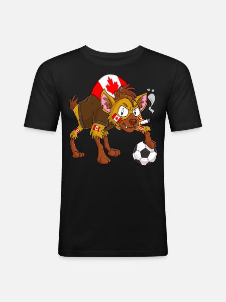 Hyena Fan Canada - Men's Slim Fit T-Shirt - black
