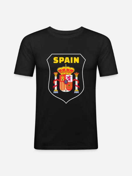 Spain - Men's Slim Fit T-Shirt - black