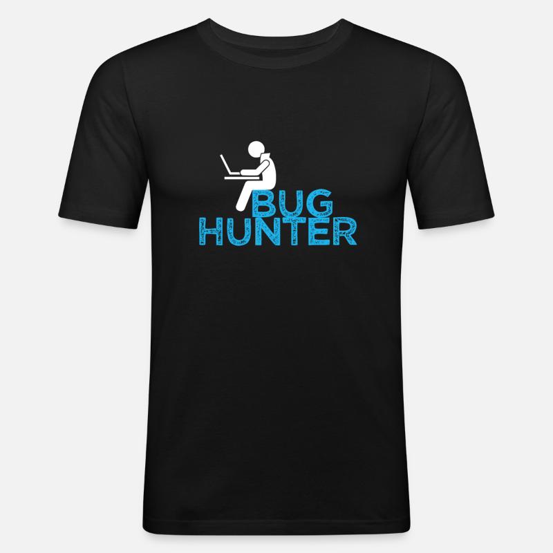 Programmierer-Fehlercode Lustiges Hacker-Entwickler-Geschenk - Männer Slim Fit T-Shirt - Schwarz