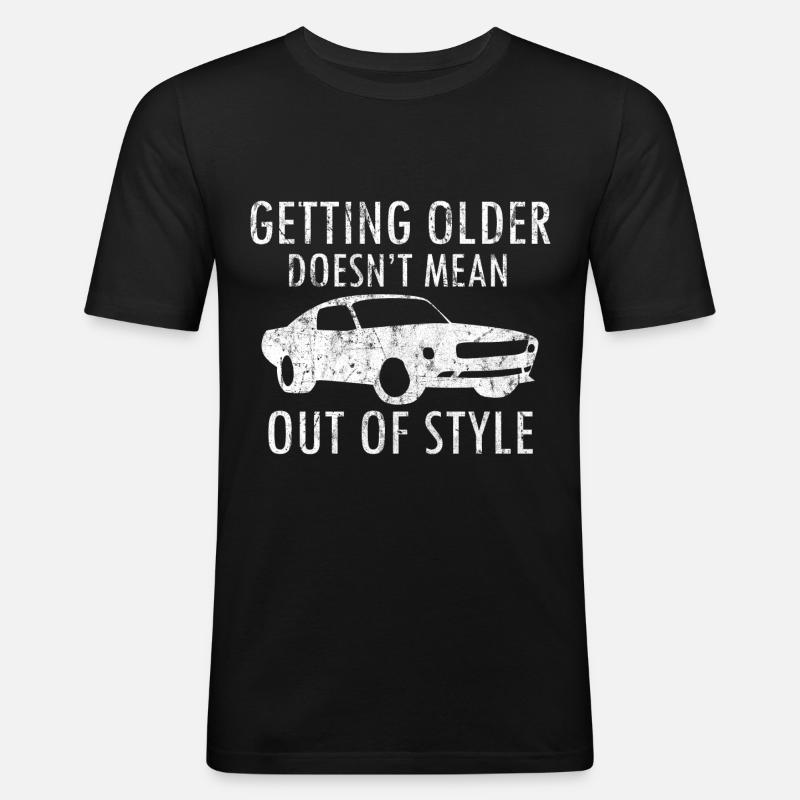 Car engine gift idea - Men's Slim Fit T-Shirt - black