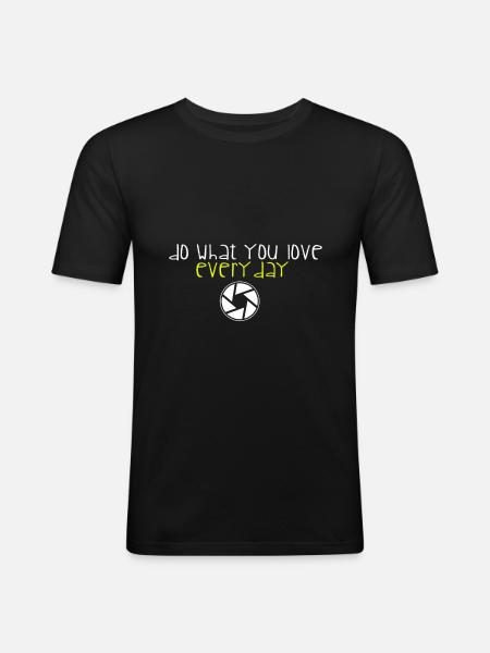 photographer - Men's Slim Fit T-Shirt - black