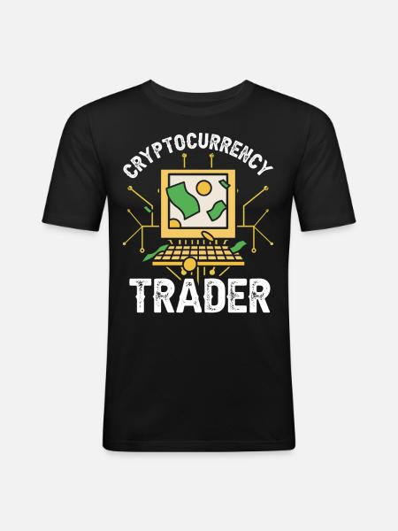 Cryptocurrency Trader Crypto Trader Crypto - Men's Slim Fit T-Shirt - black