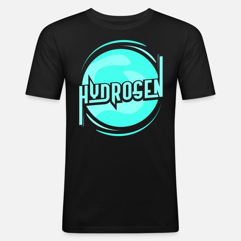 Hydrogène Energie Élément Hydrogène - T-shirt près du corps Homme - noir