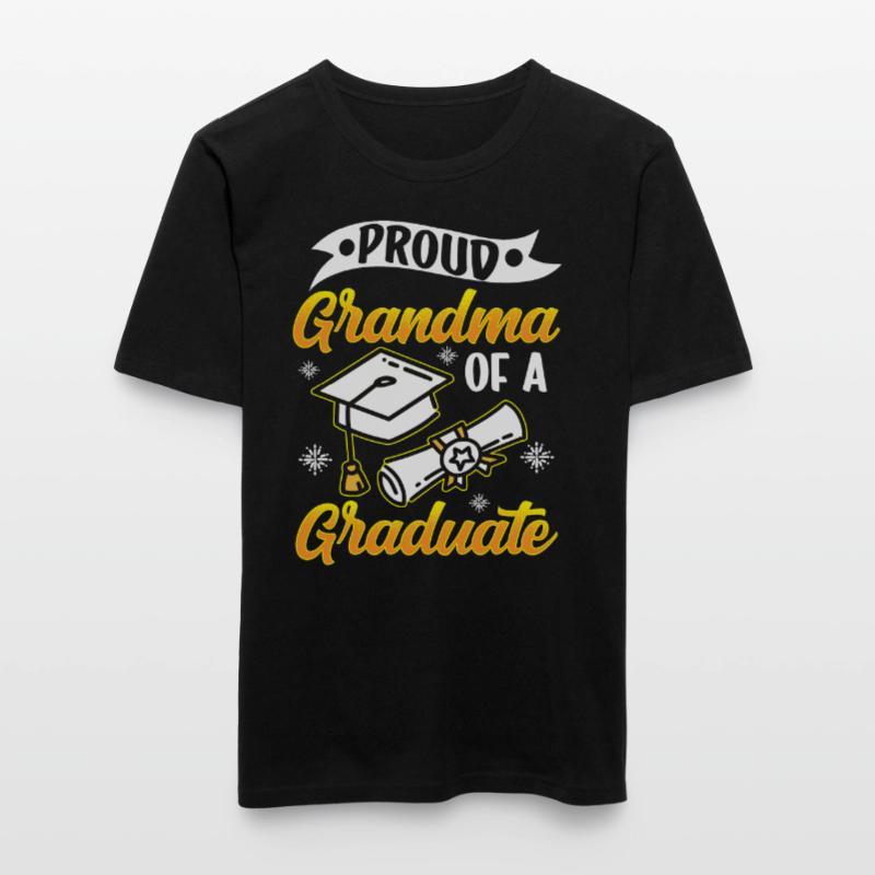 Stolze Großmutter Eines Absolventen Absolvent Männer Slim Fit T-Shirt